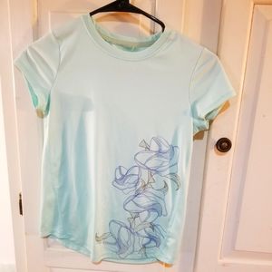 Moisture wicking mint green top